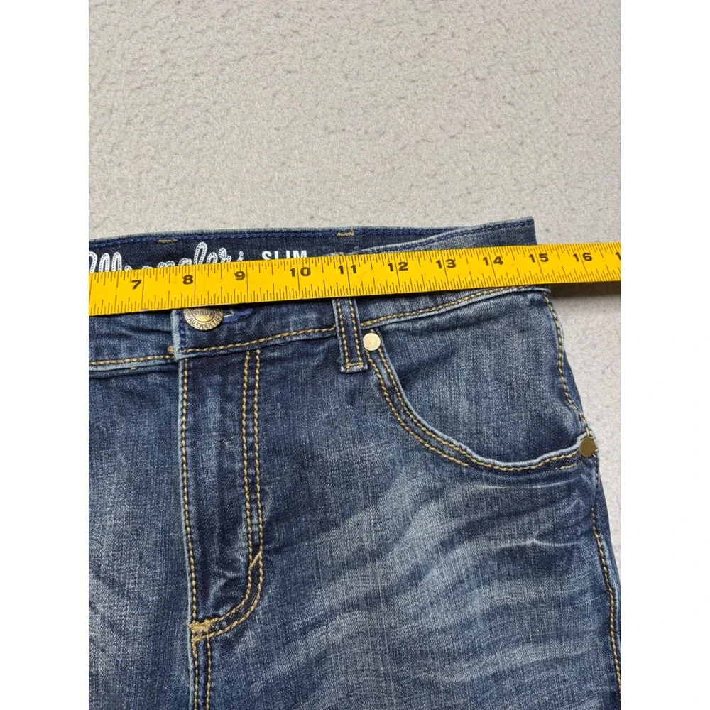 Wrangler Retro Slim Boot Jeans Mens 29x32 Blue Denim 10WLT77LY Western Fit